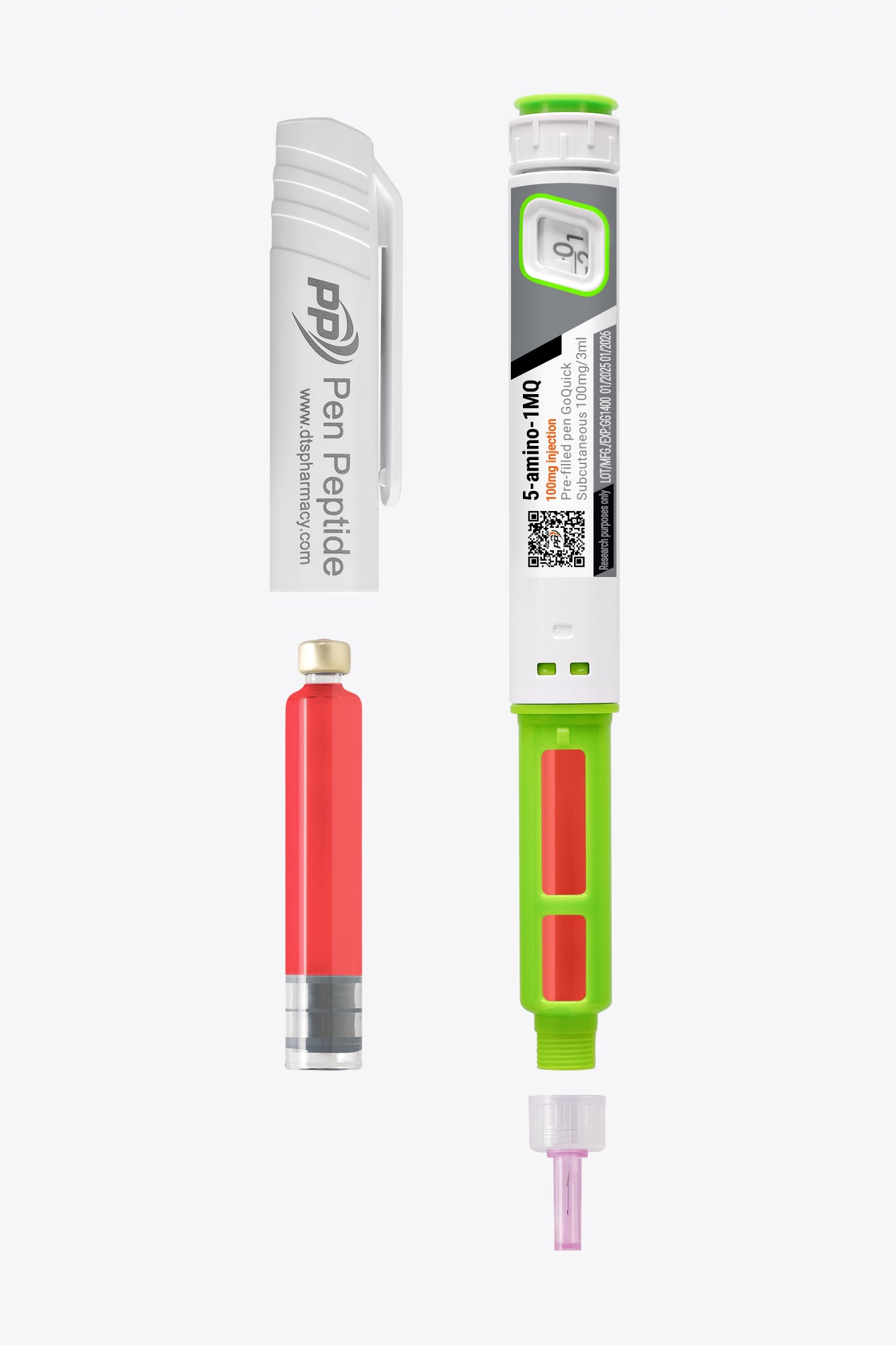 5-amino-1MQ v obliki injekcijskega peresa za subkutano uporabo