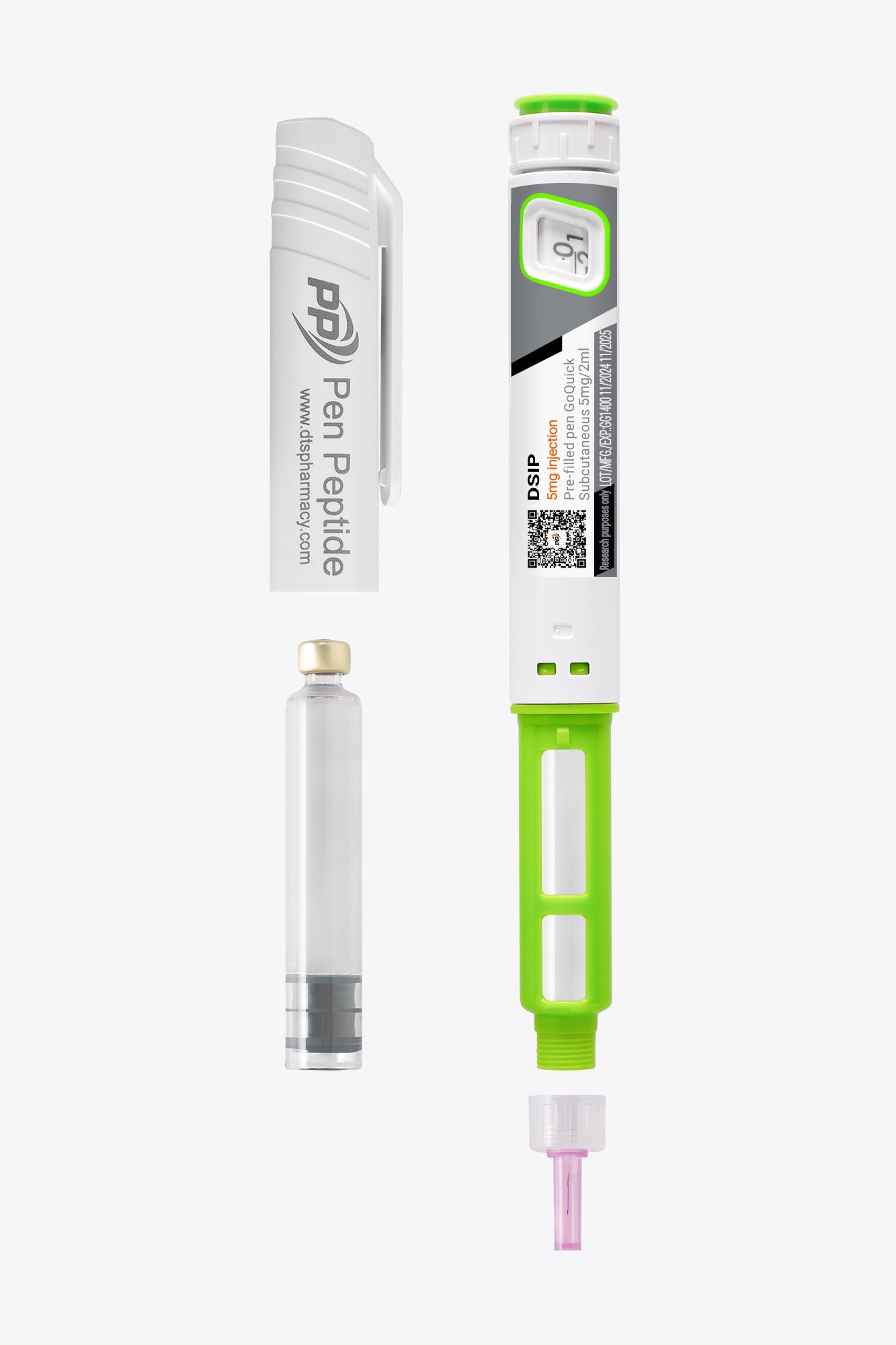 Delta Sleep-Inducing Peptide (DSIP) v obliki injekcijskega peresa za subkutano uporabo